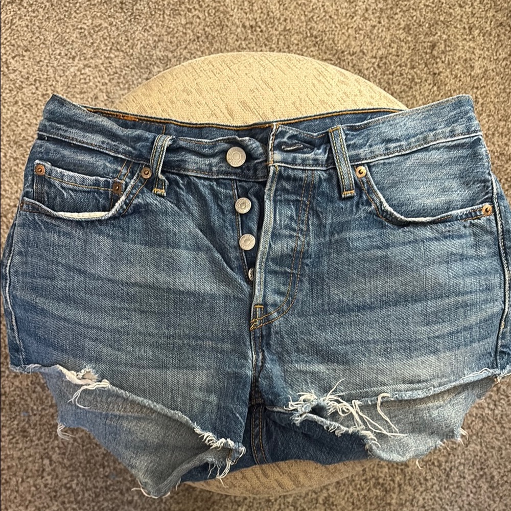 Levi's Women's Blue Denim Shorts